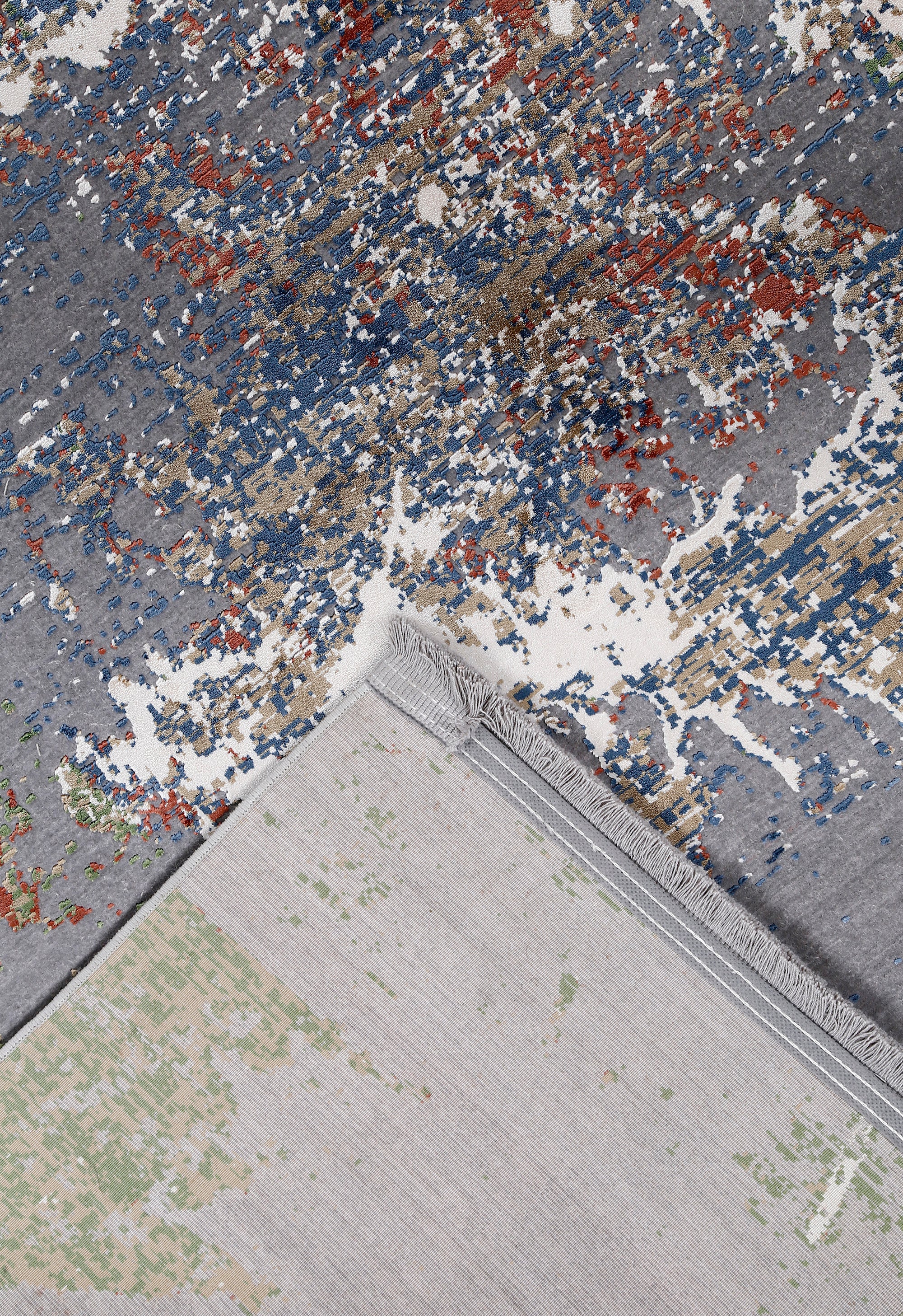 Multicolor Abstract Runner Rug