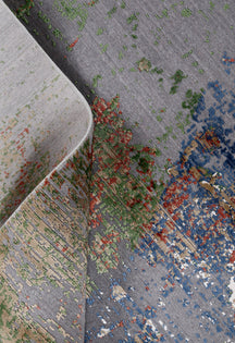 Multicolor Abstract Runner Rug