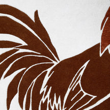 Rooster Hand Tufted Wool Wall Rug