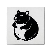 Cute Hamster Hand Tufted Wool Wall Rug