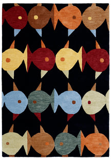 Multicolor Fish Kids Rug