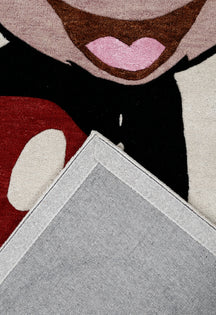 Colorful Cartoon Mouse Rug