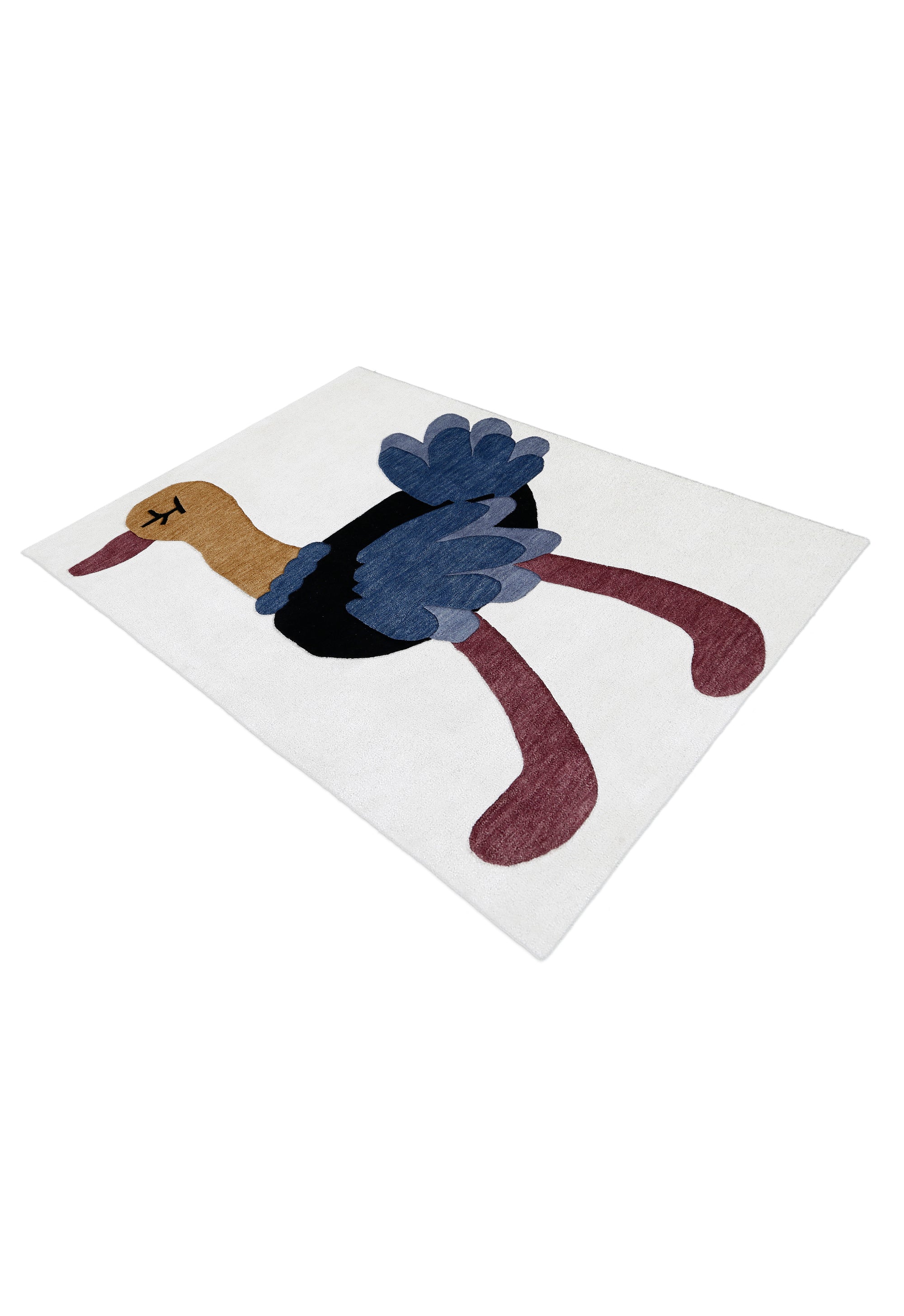 Cartoon Ostrich Kids Rug