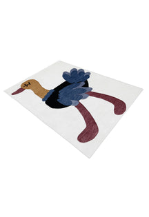 Cartoon Ostrich Kids Rug