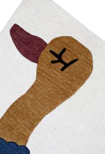 Cartoon Ostrich Kids Rug