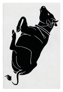 Black Cow  Rug