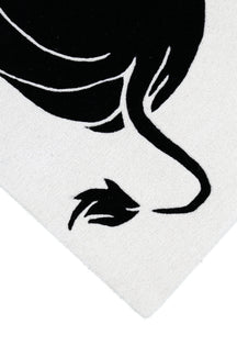 Black Cow  Rug