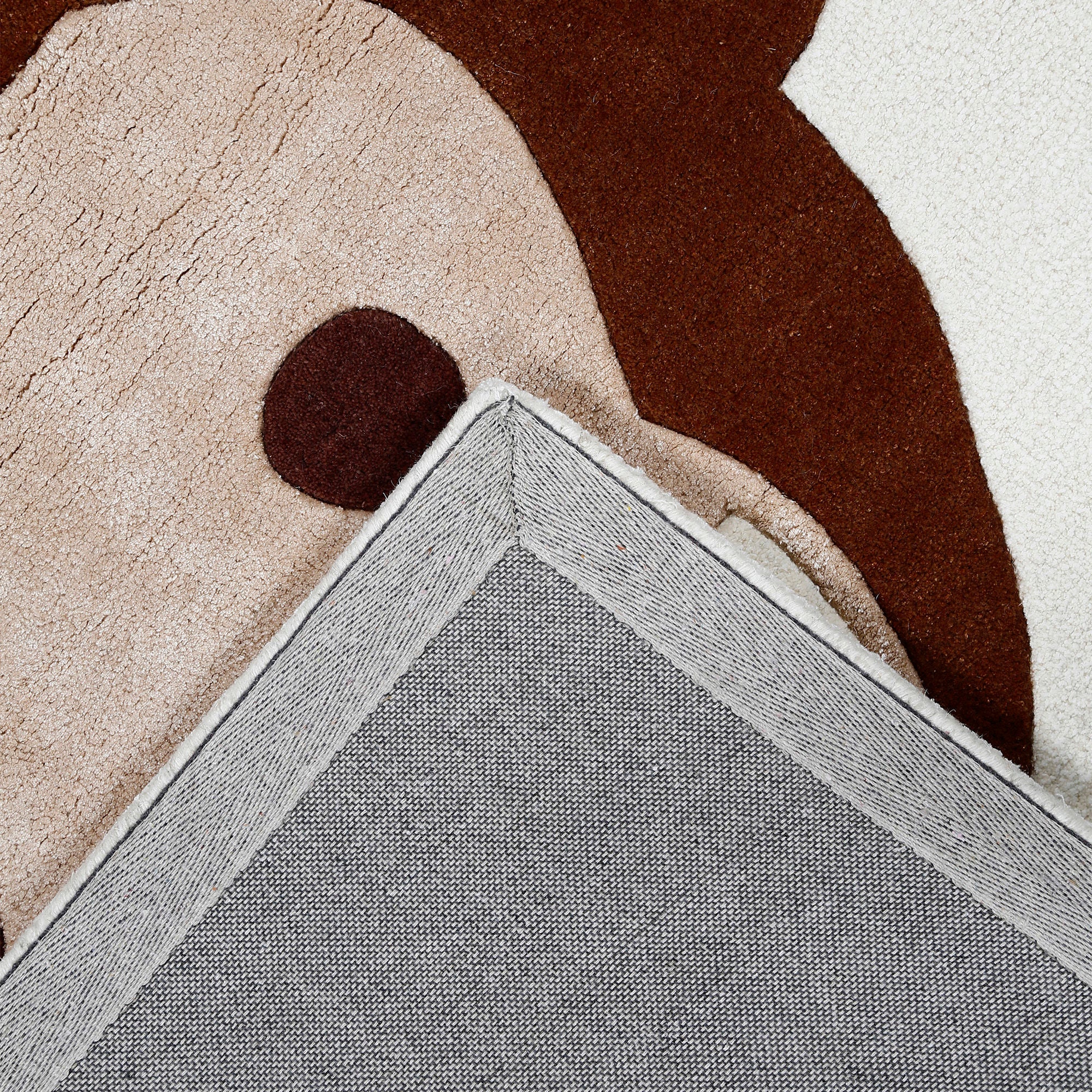 Cute Monkey Hand Tufted Wool & Viscose Wall Rug