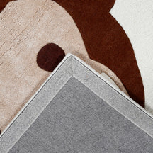 Cute Monkey Hand Tufted Wool & Viscose Wall Rug