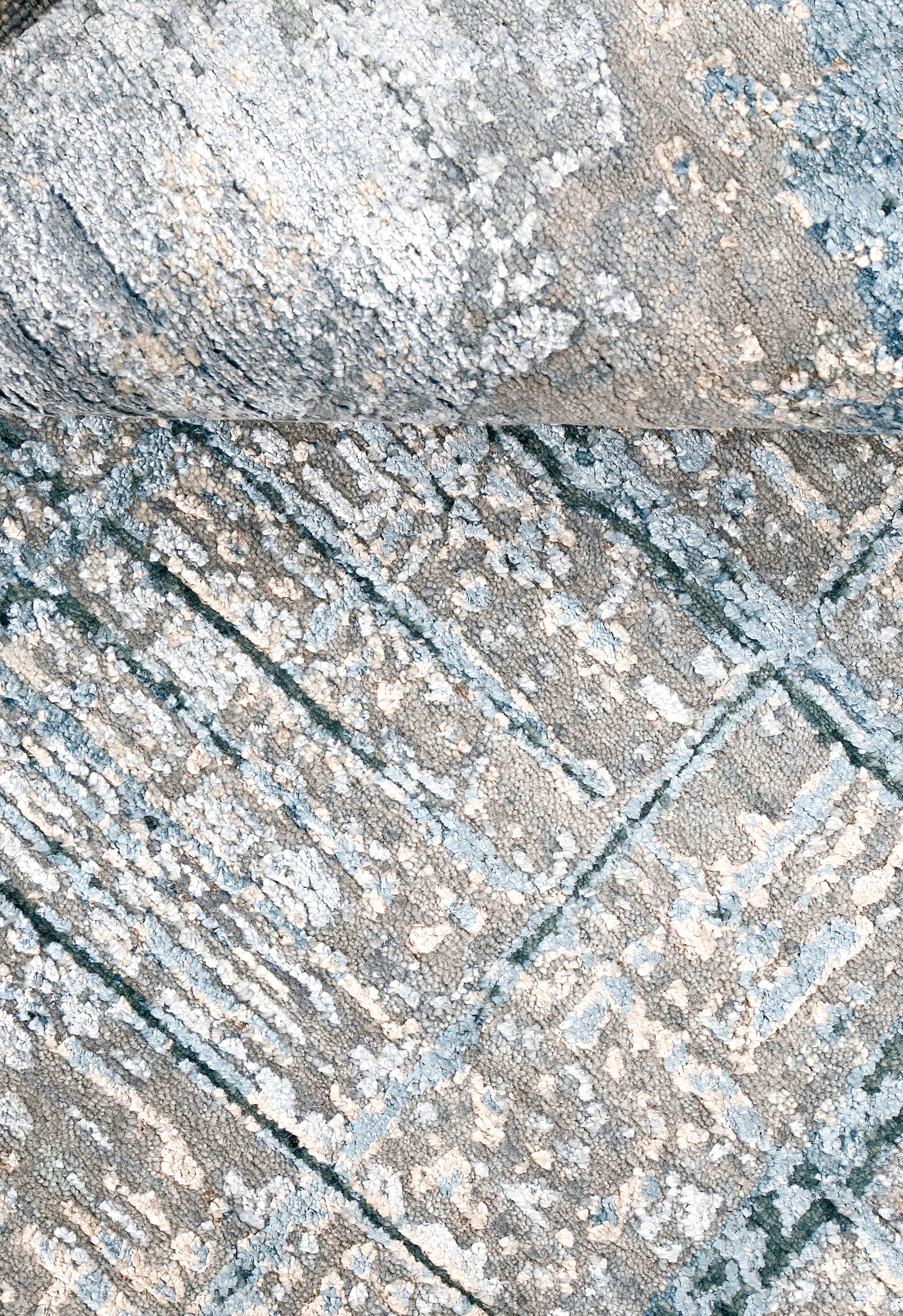 Glacier Grid Rug