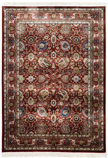 Ruby Red Floral Rug