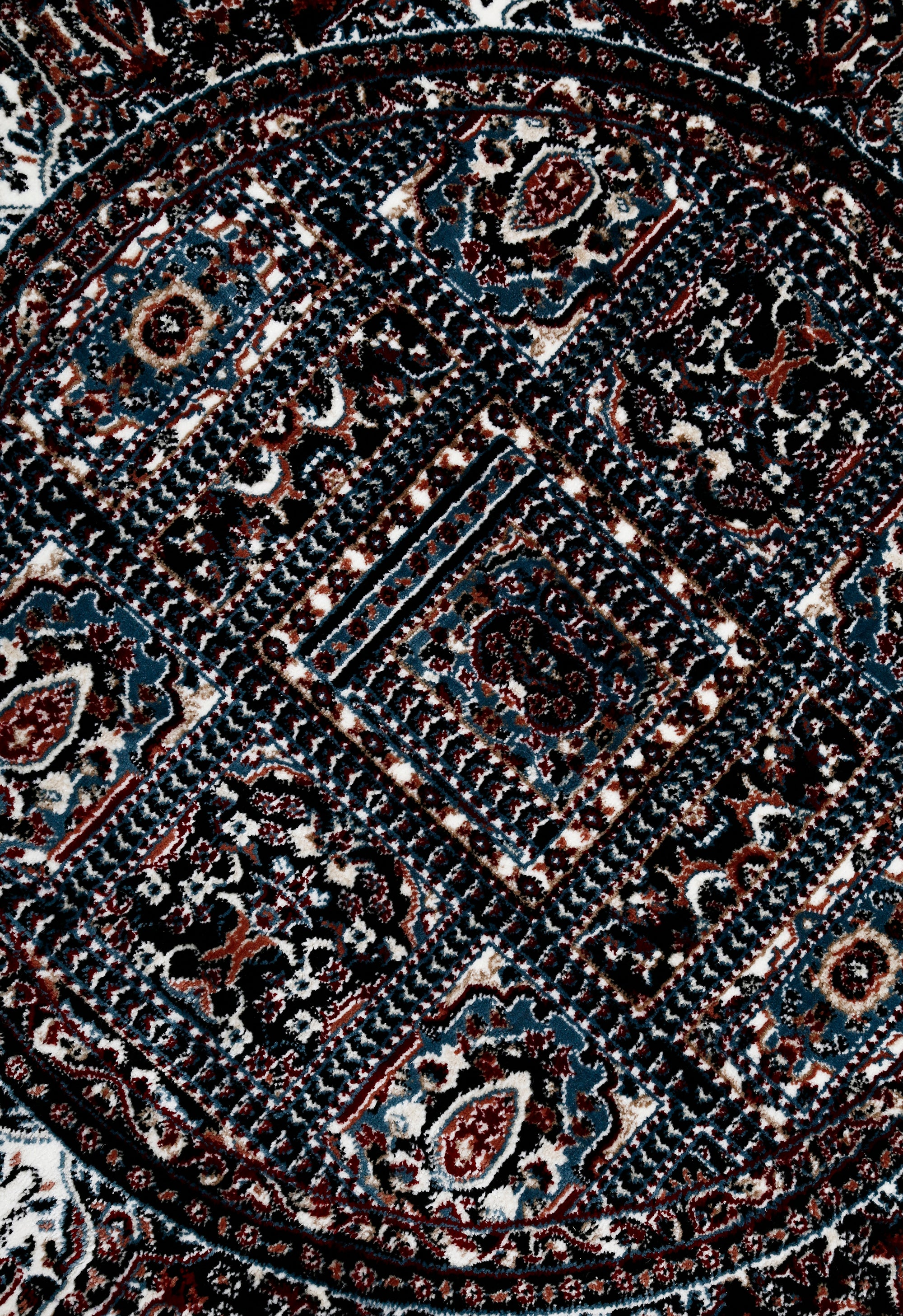 Khushi-Living-Rugs-Carpet-Machine Woven-Classic-Round