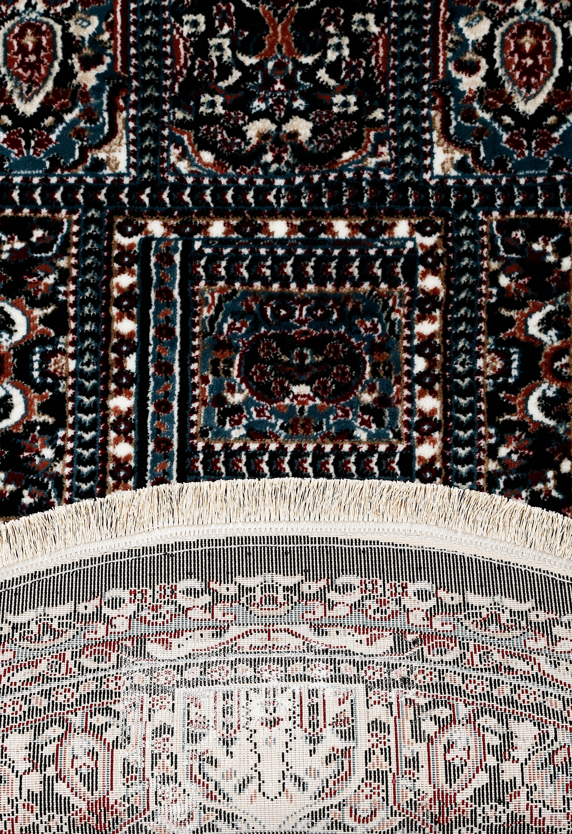Khushi-Living-Rugs-Carpet-Machine Woven-Classic-Round