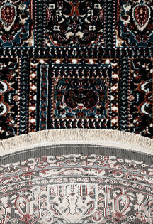 Khushi-Living-Rugs-Carpet-Machine Woven-Classic-Round