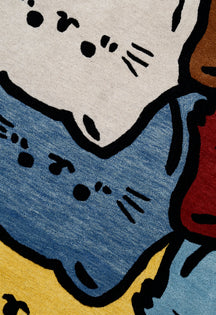 Multicolor Cat Rug-3