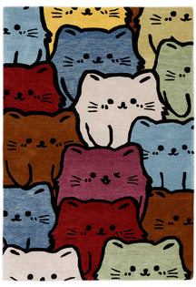 Multicolor Cat Rug