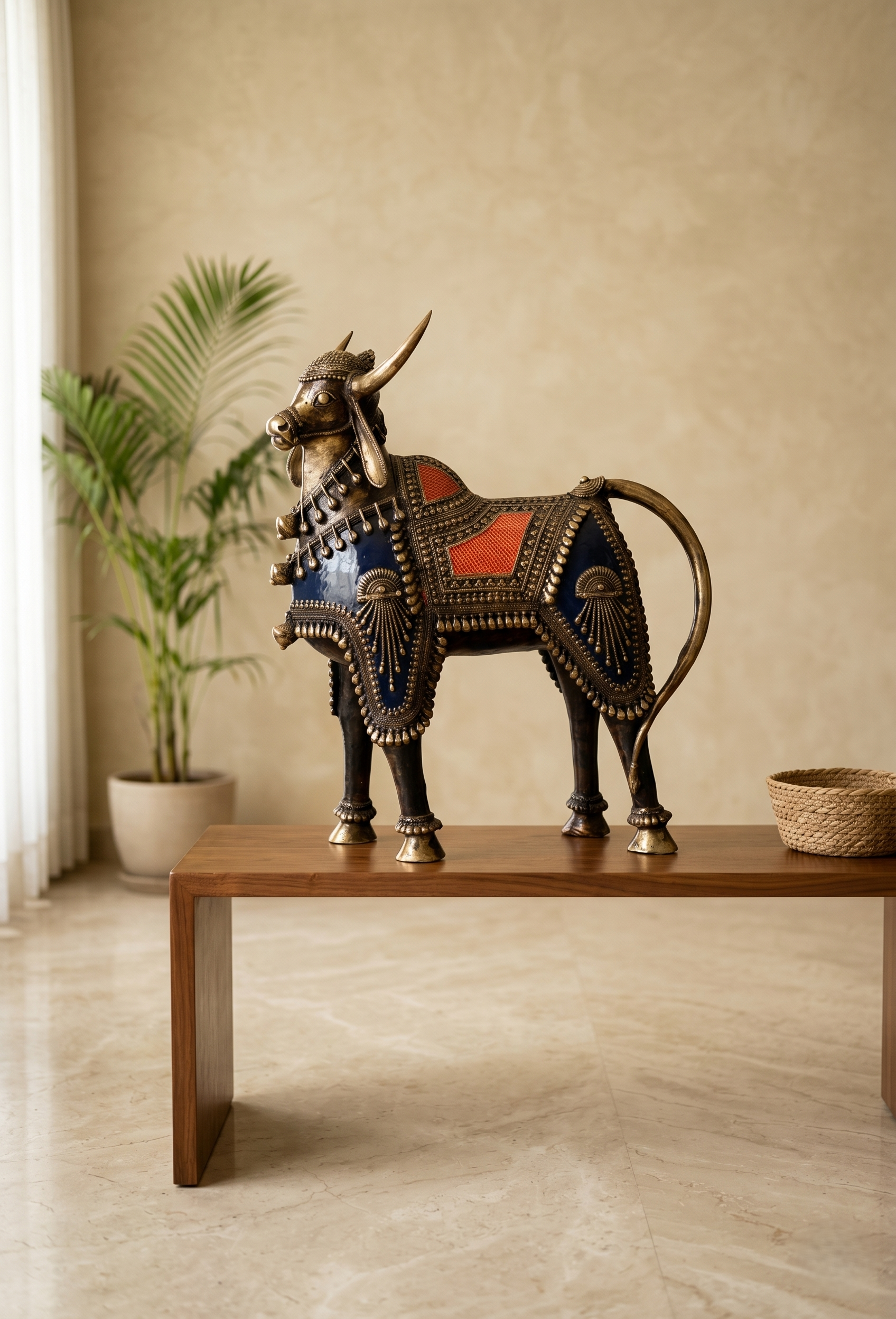 Khushi-Living-Artefacts-Brass-Nandi