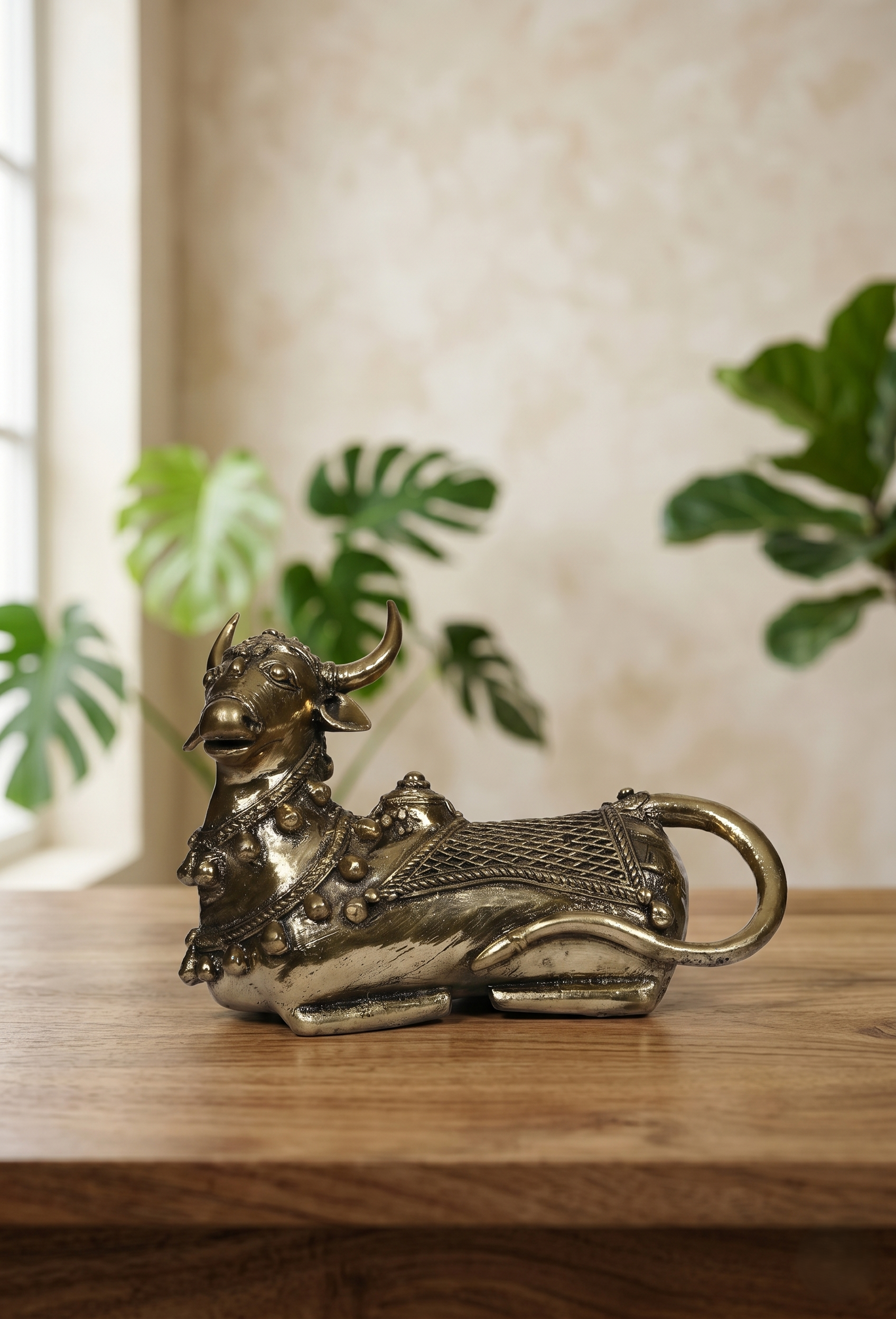 Khushi-Living-Artefacts-Brass-Nandi-Jii