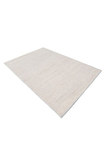 Snow Pebble Plain Dhurrie-5
