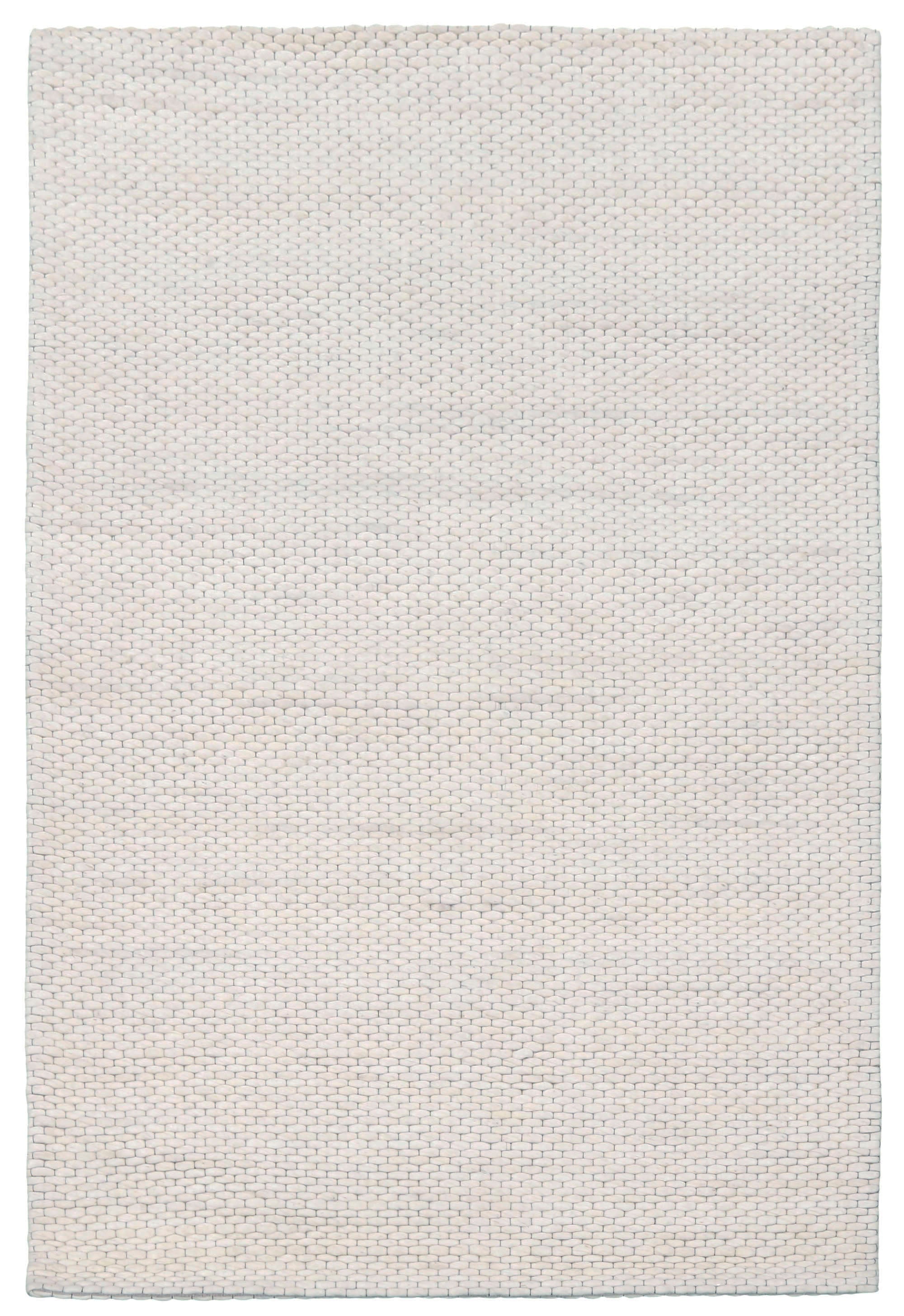 Snow Pebble Plain Dhurrie