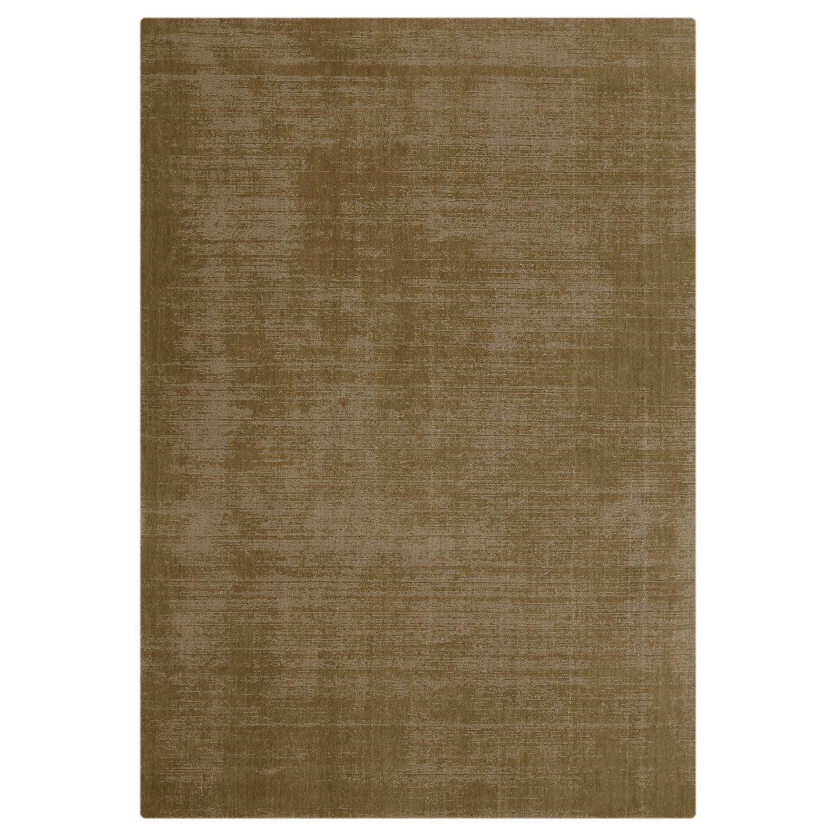 Full front view of beige Hand Woven Loom Lori wool rug featuring a plain minimalist design with subtle earthy tonal variations.