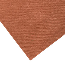 Corner and edge close-up of light pink Loom Lori wool runner rug highlighting its neat finishing, woven texture and refined 6–8 mm pile.